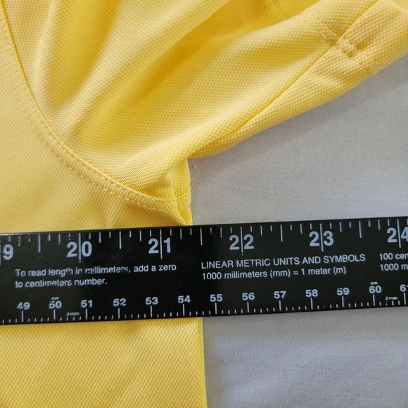 Nike LACC 123RD US‎ OPEN Dri-Fit Tour Golf Polo Shirt Men's Medium Yellow Solid - Picture 5 of 7